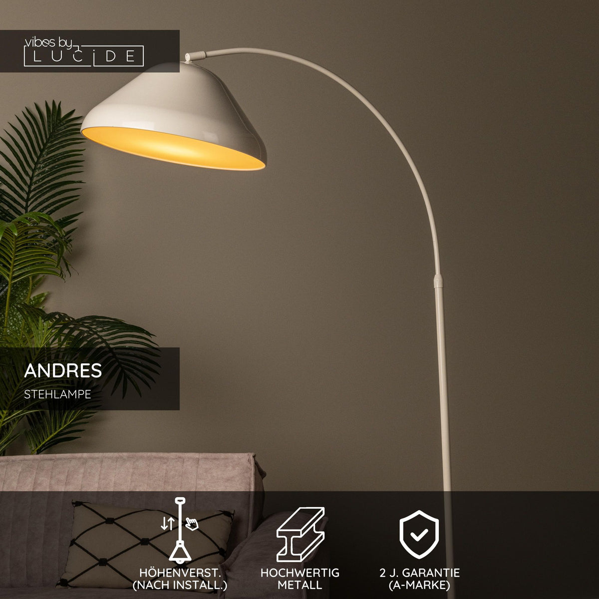 Stehleuchte Andres halbrund Metallschirm 210 cm (4)