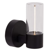 LED-Aplique exterior Filani IP54 con pantalla de cristal, ancho 12,3 cm (1)