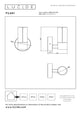 LED-Applique da esterno Filani IP54 con paralume in vetro larghezza 12,3 cm (3)