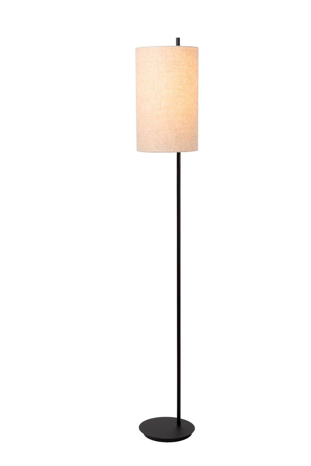 Stehlampe Magic mit Leinenschirm 165cm Schwarz, Beige (2)