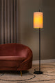 Stehlampe Magic mit Leinenschirm 165cm Schwarz, Beige (1)