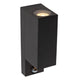 Zaro 2-light outdoor wall spotlight with motion sensor IP65 Black (3)