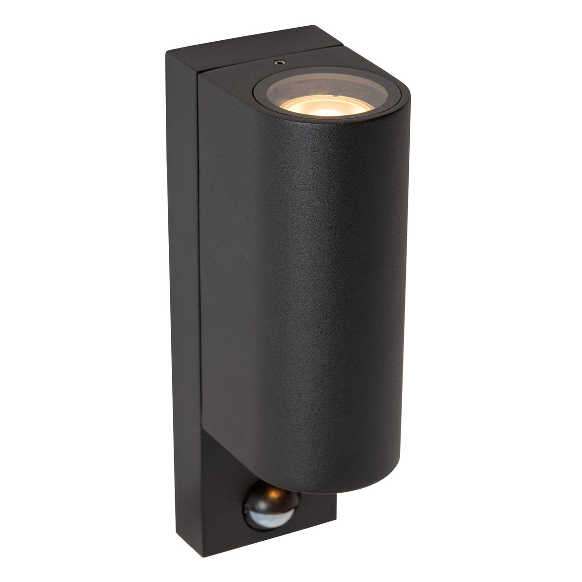Faretto da parete per esterni Zaro a 2 luci con sensore di movimento IP65 Nero (3)