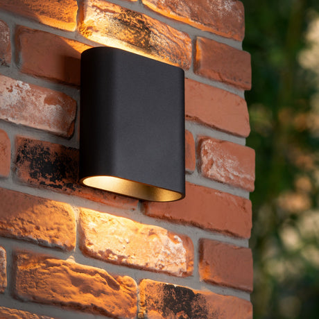 LED-Außenwandleuchte Atila 2-flammig dimmbar IP65 17cm hoch (1)