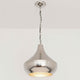 Hängeleuchte Arancia aus Aluminium, vernickelt in Silber, mit modernem Design und sanftem Licht.
