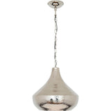 Wisząca lampa arancia aluminiowa nikiel srebro