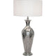 Tischleuchte Maga Aluminium Vernickelt Silber mit modernem Design und eleganter Oberfläche.