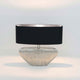 Tischleuchte Cleopatra Aluminium Silber-Schwarz mit modernem Design und elegantem Schwarz-Silber-Finish.