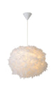 Pendelleuchte Goosy Soft Federschirm Weiß 50cm (2)