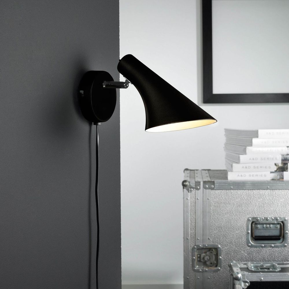 Vanila muurlamp zwart