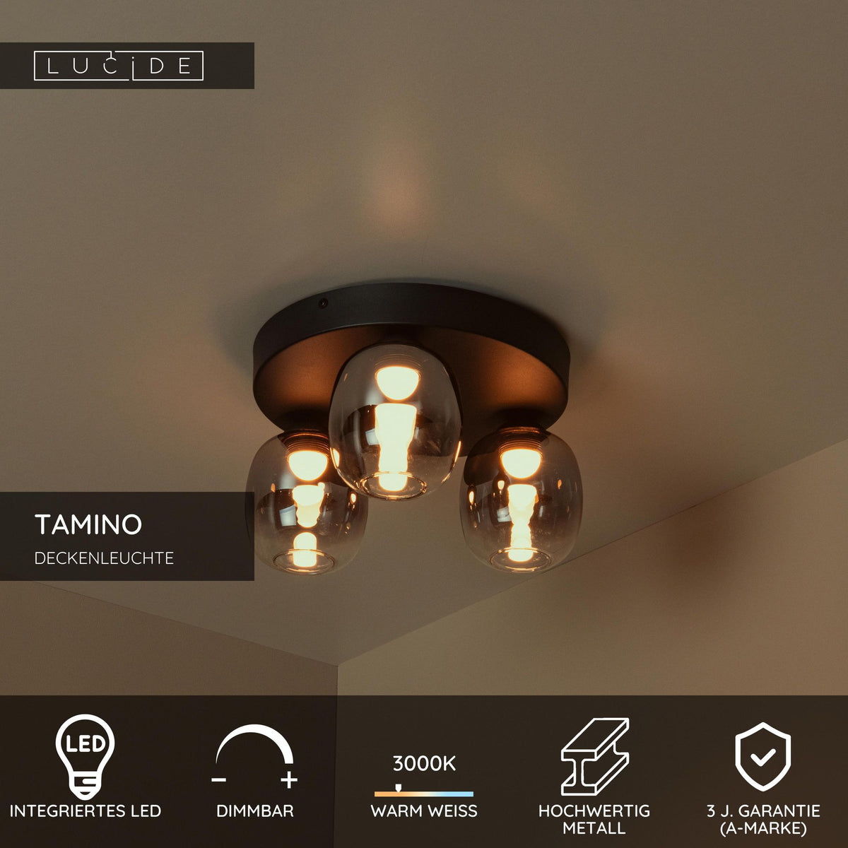 LED-Deckenleuchte Tamino 3-flammig dimmbar (5)