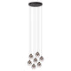 LED-Candeeiro suspenso Tamino 7-luzes regulável Branco quente 52cm (3)