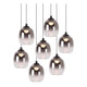 LED-Candeeiro suspenso Tamino 7-luzes regulável Branco quente 52cm (5)