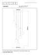 LED-Candeeiro suspenso Tamino 7-luzes regulável Branco quente 52cm (8)