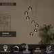 LED-Candeeiro suspenso Tamino 7-luzes regulável Branco quente 52cm (7)