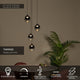 LED-Pendelleuchte Tamino 4-flammig dimmbar (5)