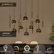 LED-Pendelleuchte Jasmine 14-flammig dimmbar CCT Kupfer (5)