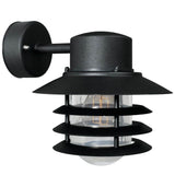 Vejers Down Outdoor Wall Light Black