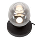 LED-Tischleuchte Tamino Glasschirm Schwarz 15cm (3)