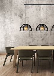 Suspension Dikra à 3 lumières, réglable en hauteur, dimmable (1)