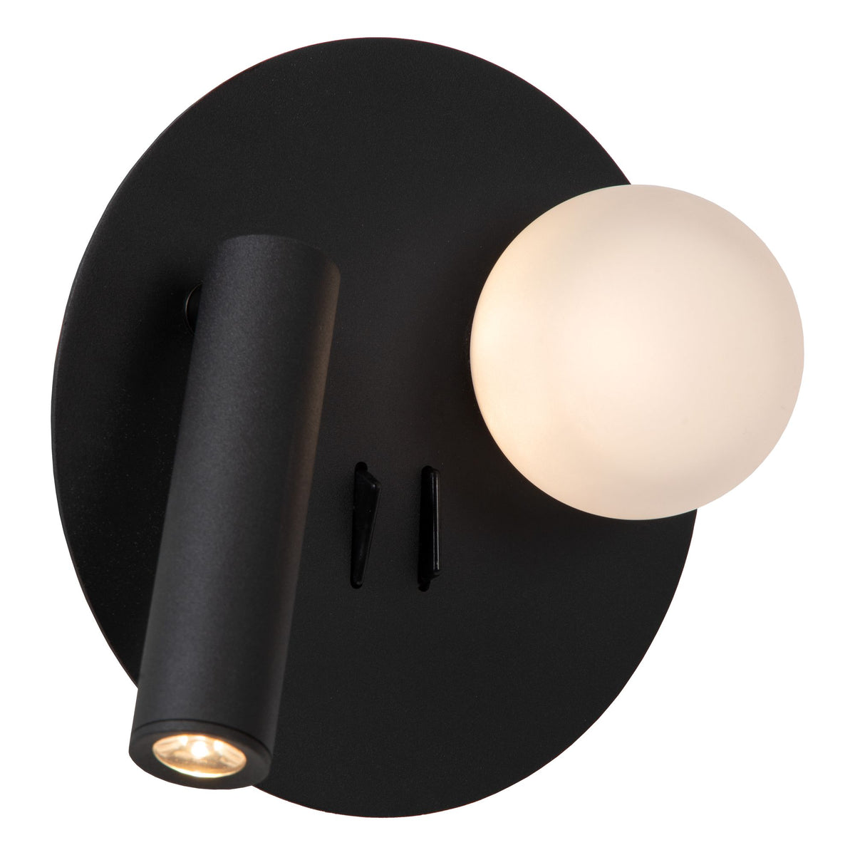 LED-Leseleuchte Matiz schwenkbar mit USB-Ladeanschluss rund (5)