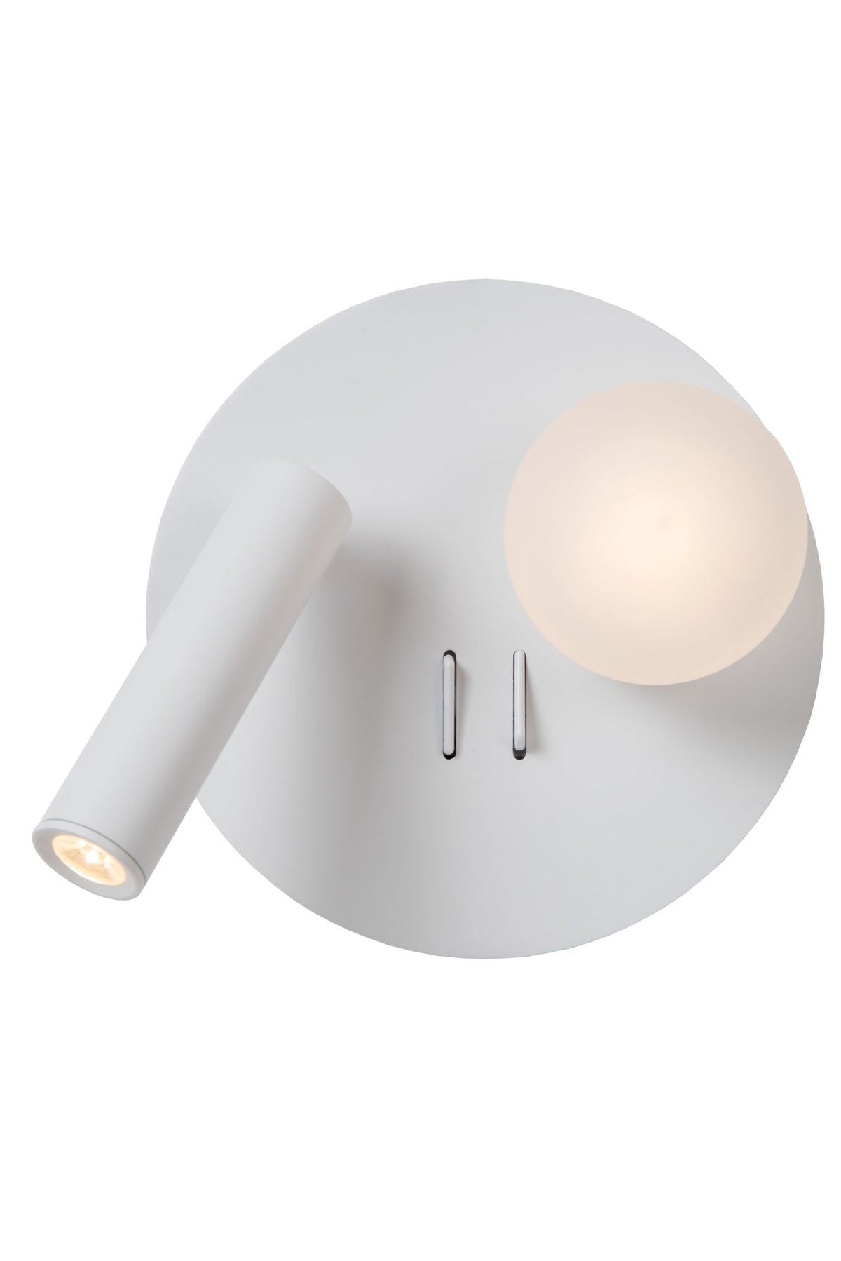 LED-Leseleuchte Matiz schwenkbar mit USB-Ladeanschluss rund (2)