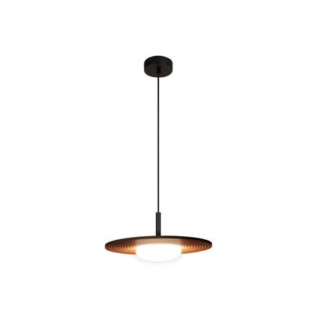 LED-Pendelleuchte Carmino mit Holzschirm höhenverstellbar Warmweiß (2)
