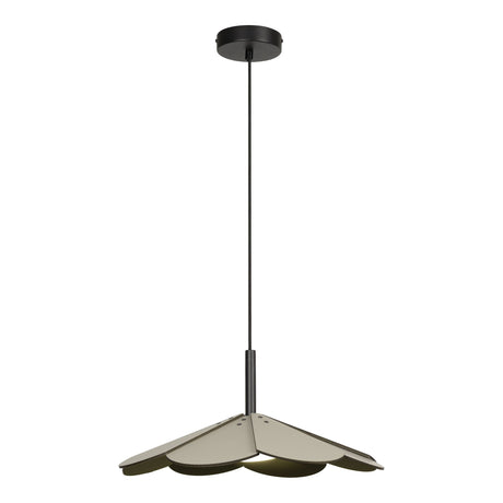 LED-Pendelleuchte Blomster dimmbar mit Holzschirm (1)