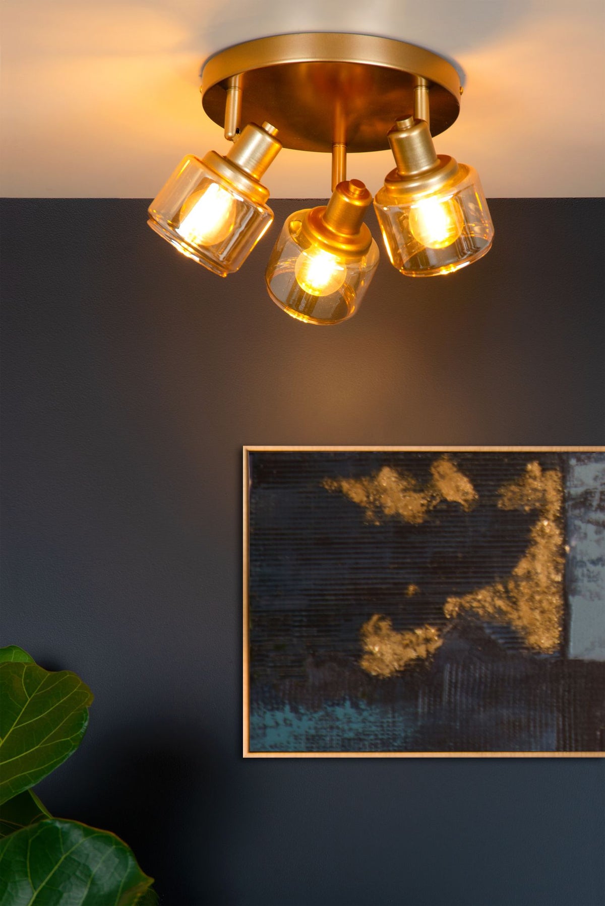 Faretto da soffitto Bjorn a 3 luci orientabile (3)