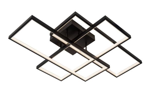 LED-Plafondlamp Lokero dimbaar CCT zwart 65cm (2)