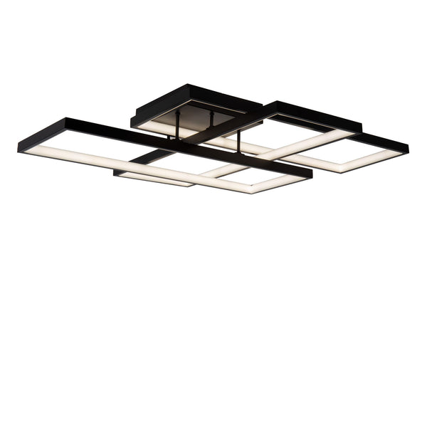 LED-Plafondlamp Lokero dimbaar CCT zwart 65cm (3)