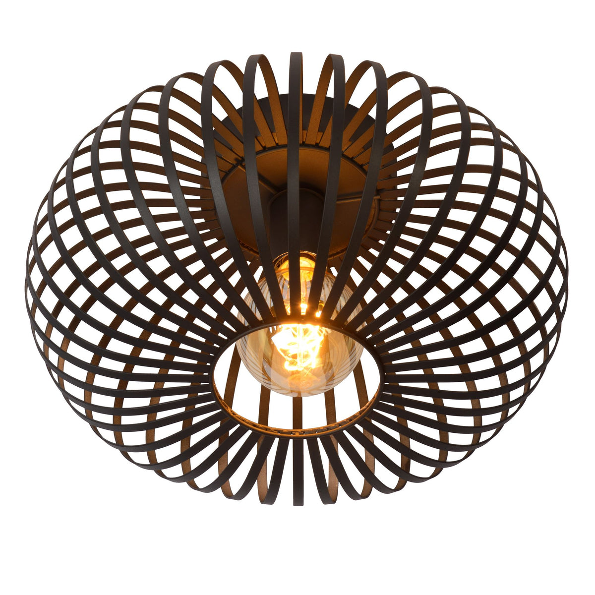 Loftlampe Manuela 1 lyskilde, rund i burdesign Ø 39,5 cm (5)