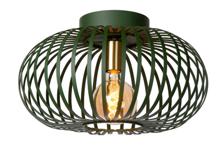 Plafonnier Manuela à 1 lumière, rond, en design cage Ø 39,5 cm (1)