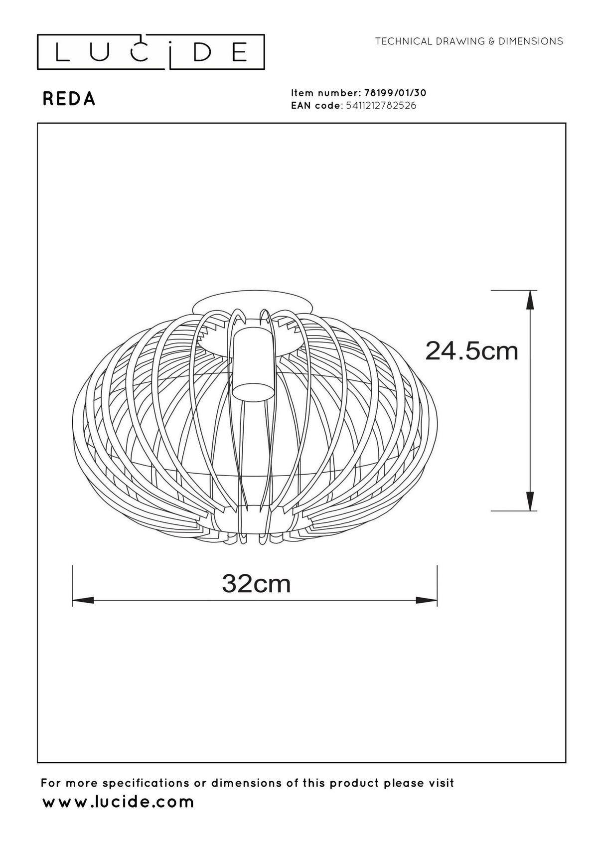 Deckenleuchte Reda Kugelform Schwarz (6)
