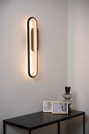 LED-Aplique Thelma regulable 60 cm Negro (1)