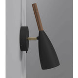 Lámpara de pared pura negra 