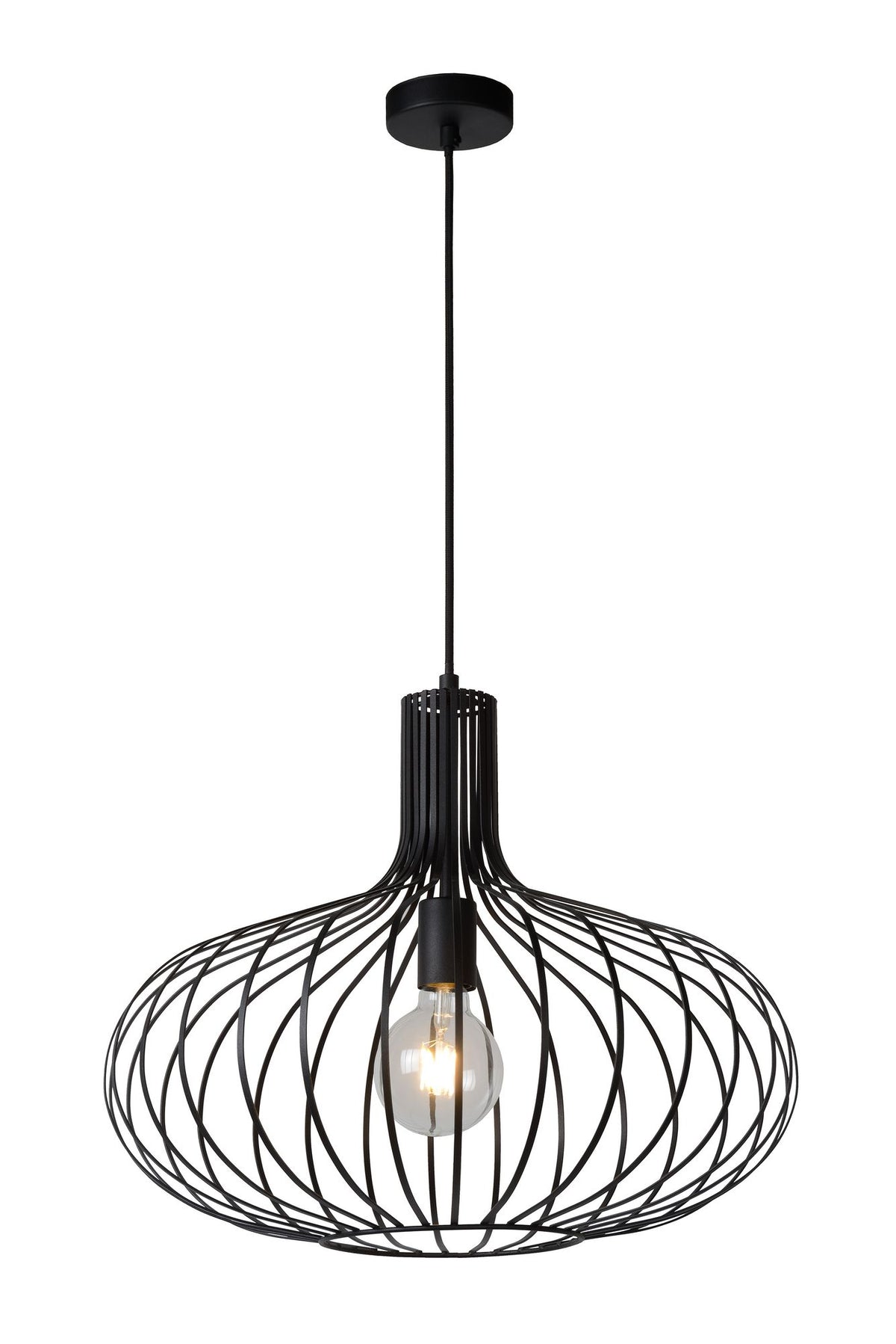 Pendelleuchte Manuela 1-flammig dimmbar Schwarz 50cm (2)
