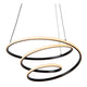 LED-Espiral pendant light dimmable CCT height-adjustable aluminium (4)
