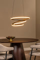 LED-Espiral pendant light dimmable CCT height-adjustable aluminium (3)