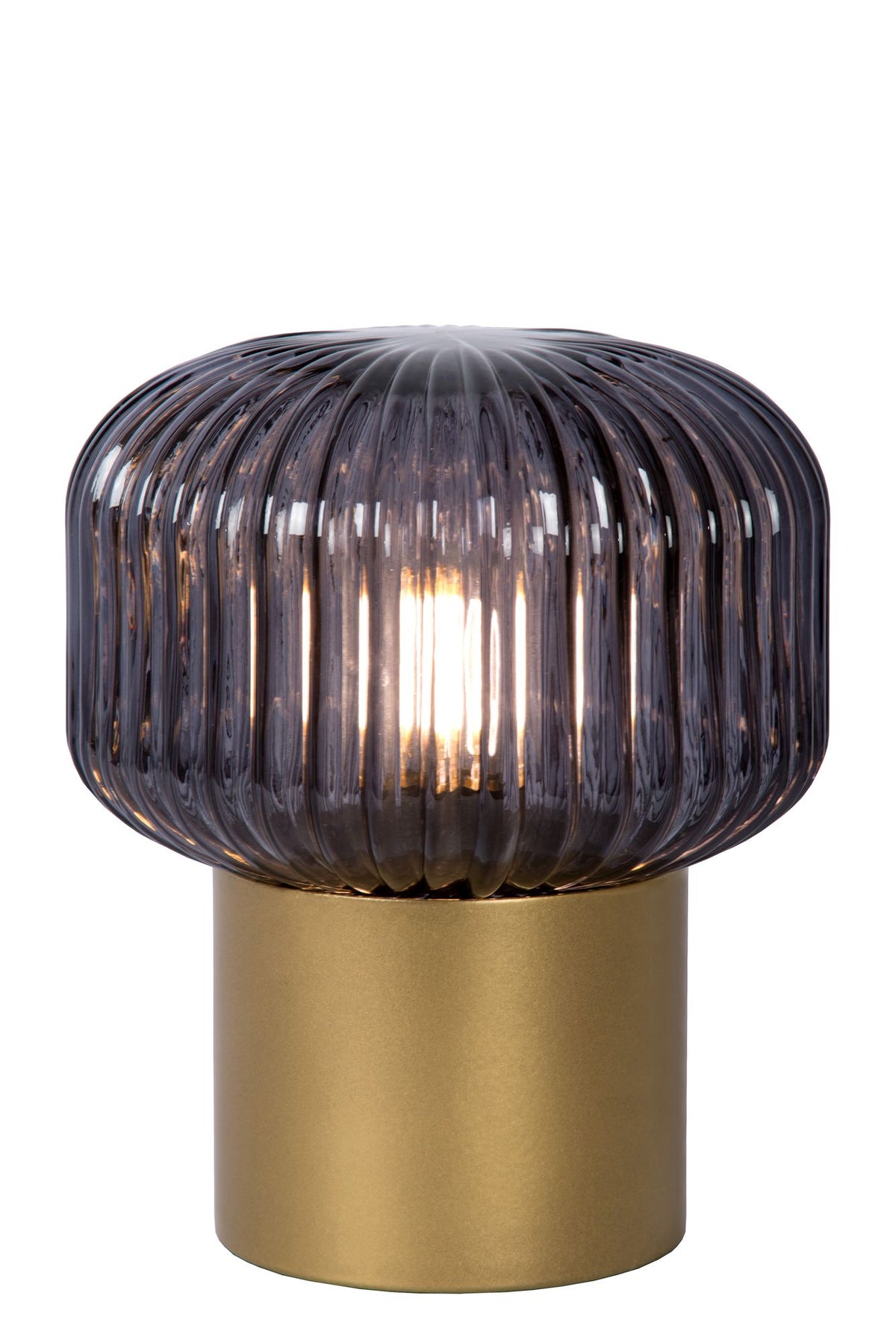 Bordlampe Jany rillet glasskjerm 1-lys (1)