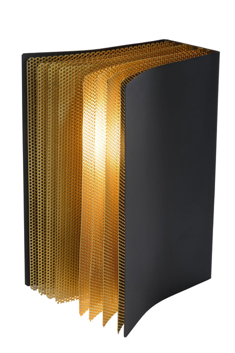 Tischleuchte Extravaganza Livret in Buchform Retro Schwarz, Gold (2)