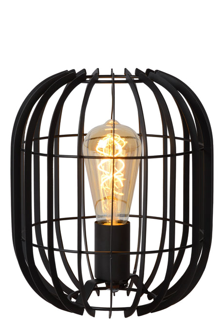 Tischleuchte Reda 1-flammig Schwarz 26cm (2)