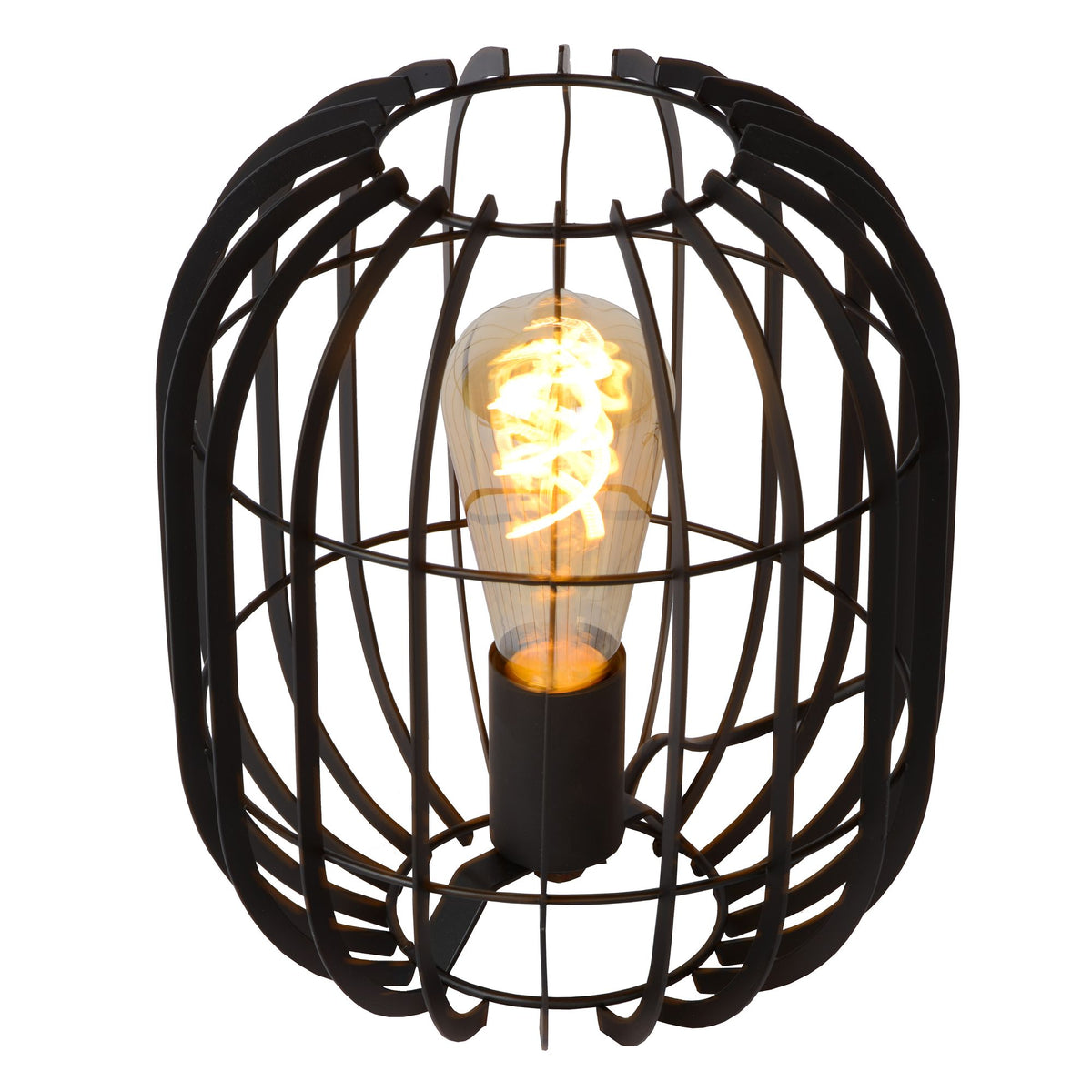 Tischleuchte Reda 1-flammig Schwarz 26cm (4)