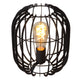 Tischleuchte Reda 1-flammig Schwarz 26cm (4)