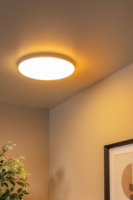 LED-Bad-Deckenleuchte Olson IP44 CCT 3000-6500K Ø35cm (1)