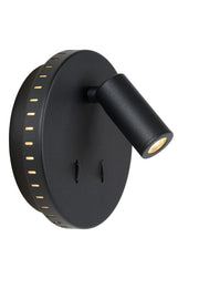 LED-sengevegglampe Bentjer svingbar rund Ø 14cm (1)