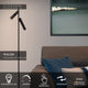 LED-Lese-Stehleuchte Philon 2-flammig Touchdimmer Schwarz 140cm (6)