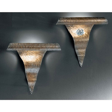 Applique Onda senza sfera di cristallo 27 cm, illuminazione da parete moderna con design unico, ideale per ogni ambiente domestico.