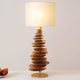 Tischleuchte Routatorre Mobile Eisen Gold-Beige mit stilvollem, modernem Design und goldfarbener, runder Lampe.