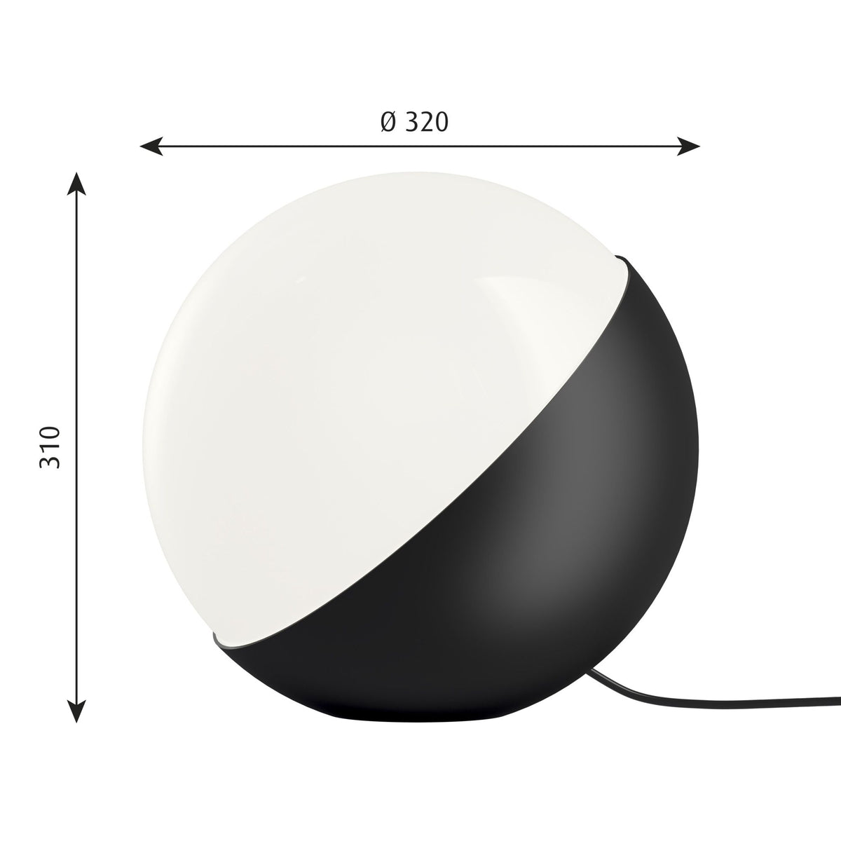 Lampada da tavolo/da terra Louis Poulsen VL Studio Ø 25 cm 